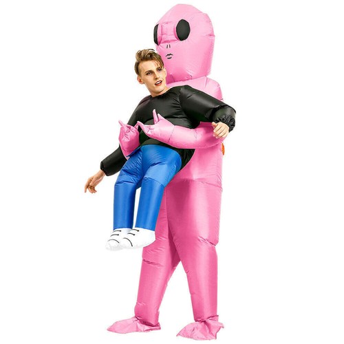 Aufblasbar Kostüm Alien Halloween Grün Carry Me Kostüm Cosplay Party - Bild 3 von 28