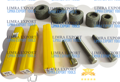 Best 5pc VALVE SEAT GRINDER STONES FOR SIOUX with 3 pcs Diamond Dresser - Foto 5 di 7