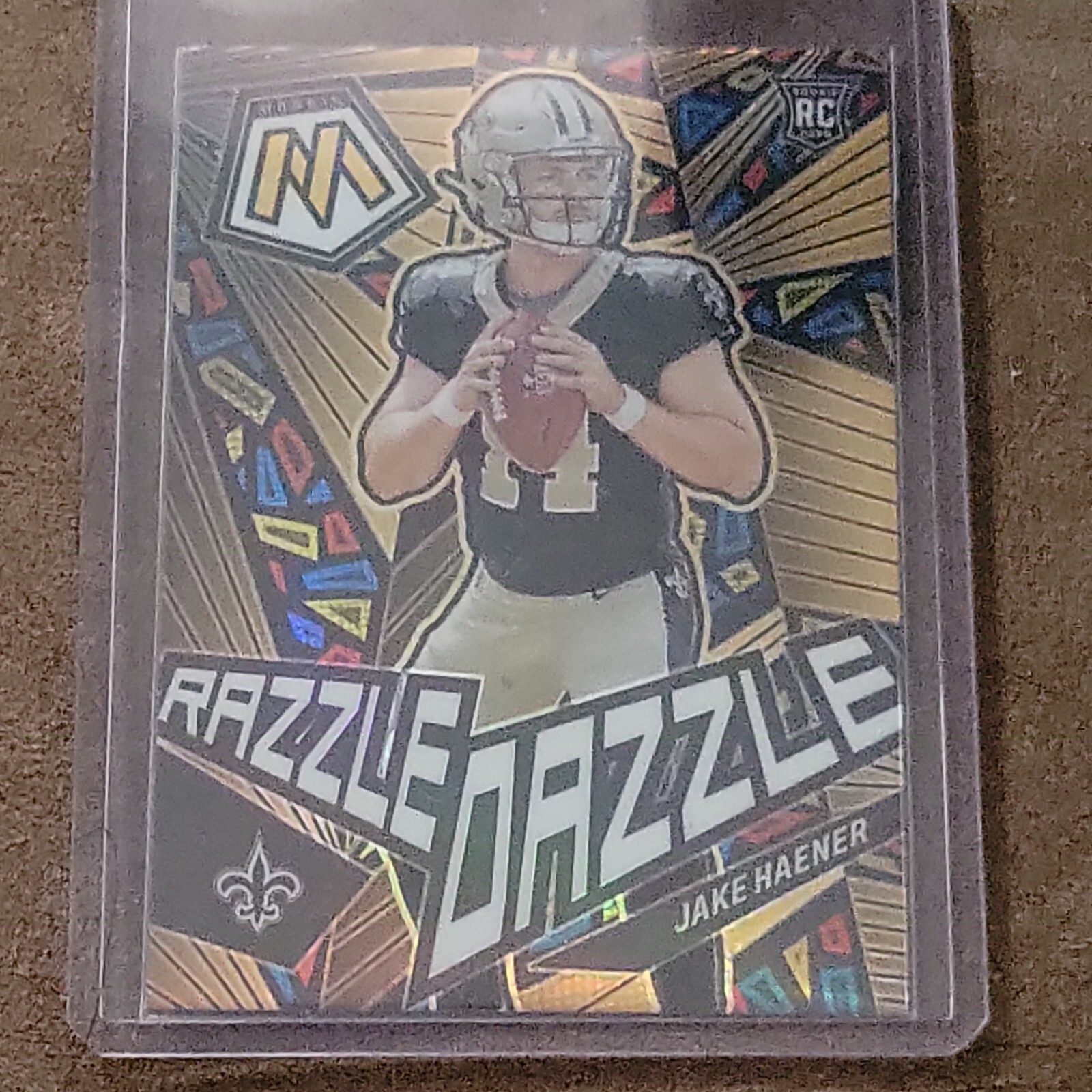 2023 Panini Mosaic Jake Haener Razzle Dazzle Case Hit