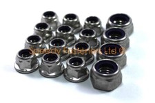 2 Set Project One Cadet Kart Karting Stainless Steel Nyloc Flange Wheel Nuts m12