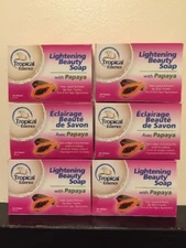 6 X Tropical Essence Lightening Beauty Soap with Papaya ❤️❤️LOT OF 6 SOAPS❤️