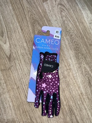 Cameo Zest Junior Reithandschuhe Beere Sterne Größe XS (D)