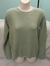 Women's WILFRED FREE Sweater Light Green/Gray Wool Size S