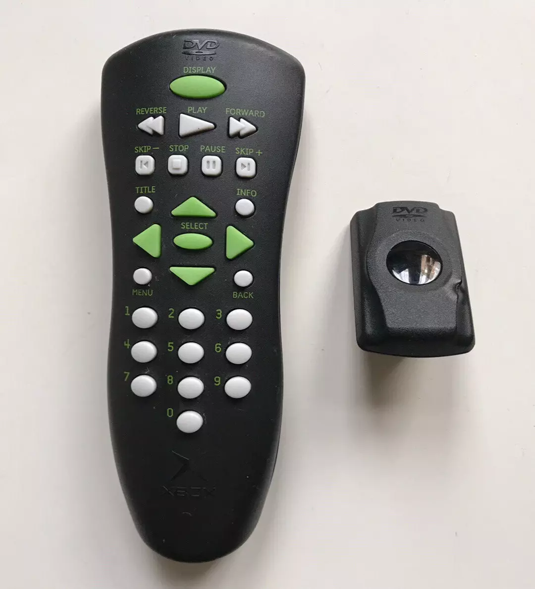 ORIGINAL XBOX DVD REMOTE CONTROL With Sensor Official OG Xbox