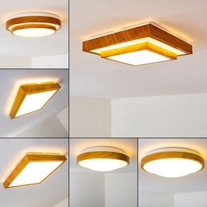 Braune Led Deckenleuchte Sora Bad Badezimmer Waschraum Flur Diele Holzoptik Ebay