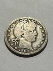 1907-P Silver Barber Quarter #13739
