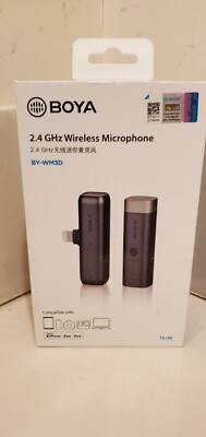 BOYA BY-WM3D 2.4GHz Wireless Microphone New | eBay