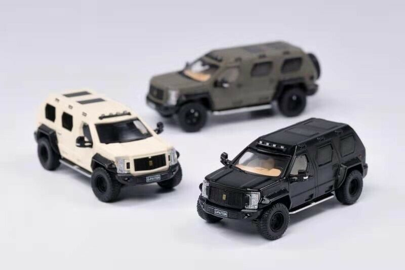 GCD US G-Patton Rhino GX Black /White /Matt khaki green 1:64 Scale