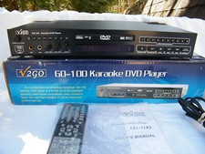 V2GO GO-100 Multi-Format Karaoke DVD CD Player NIOB with Remote Manual