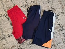 The Childrens Place Boys Athletic Shorts - Medium 7/8 Navy  Red - 3 Pairs