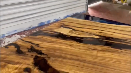 Epoxy Table Live Edge- River Table- Dining Table- Coffee Table-Kitchen-%100 HAND - Video 1 of 1