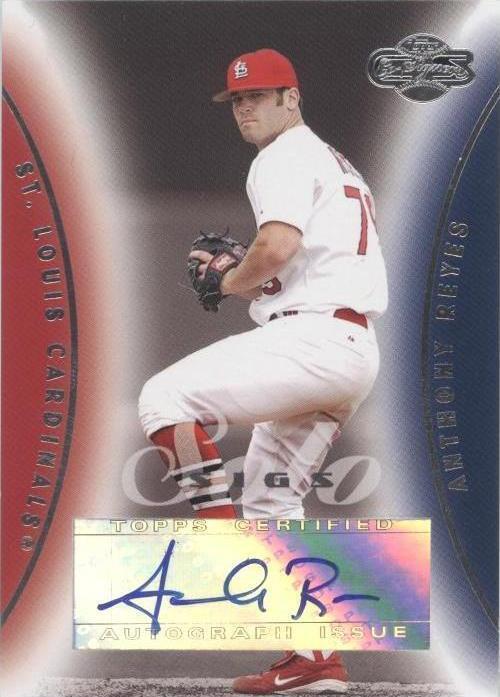TOPPS COーSIGNERS autograph 2006 Topps Co-Signers - Anthony Reyes #SS-ARE for sale | eBay