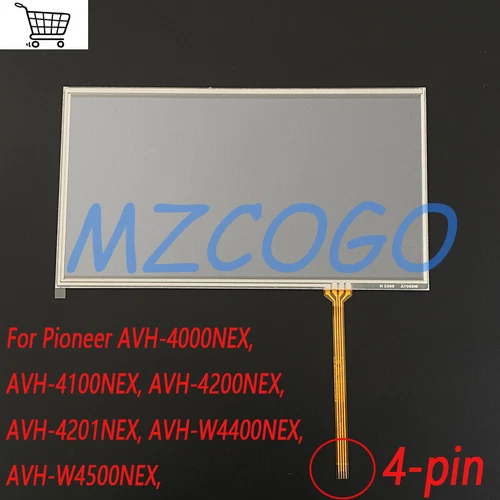 For Pioneer AVH-4000NEX AVH-4100NEX AVH-4201NEX AVH-2300NEX Touch Screen 7" 4Pin