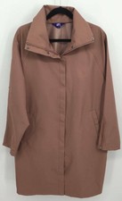 Joy Lab Coat Extra Extra Large Burlwood Rain Trench Collar Long Sleeve New B20