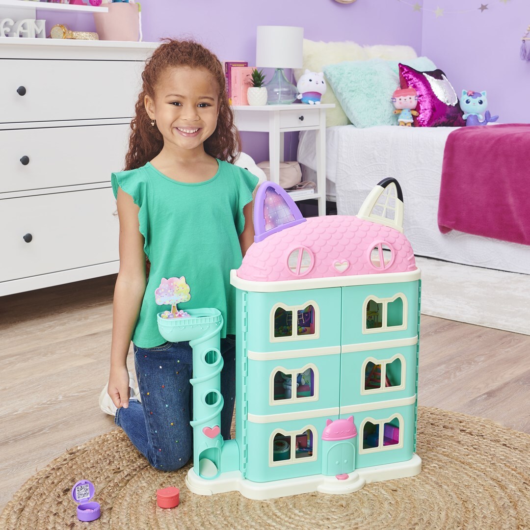 778988364345 Gabby's Dollhouse Purrfect Dollhouse with 2 Toy
