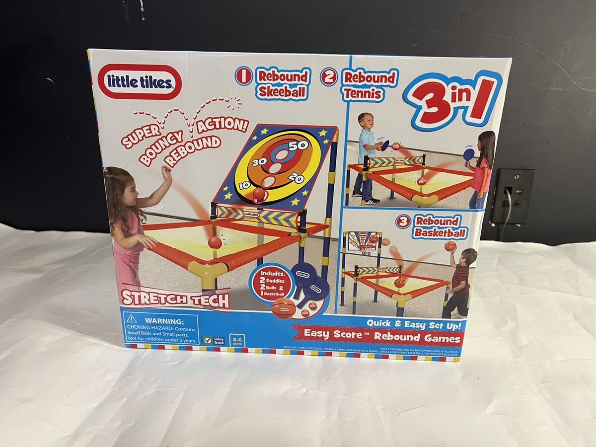 Little Tikes Easy Score Rebound Tennis Ping Pong Game with 2 Paddles and 2  Balls