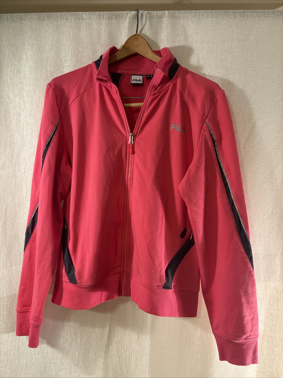 giacca sportiva donna fila xl full zip maglia dettagli ventilazione