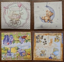 Servietten Basteln Serviettentechnik Auswahl Baby Kind Diddl Pimboli Winnie Pooh