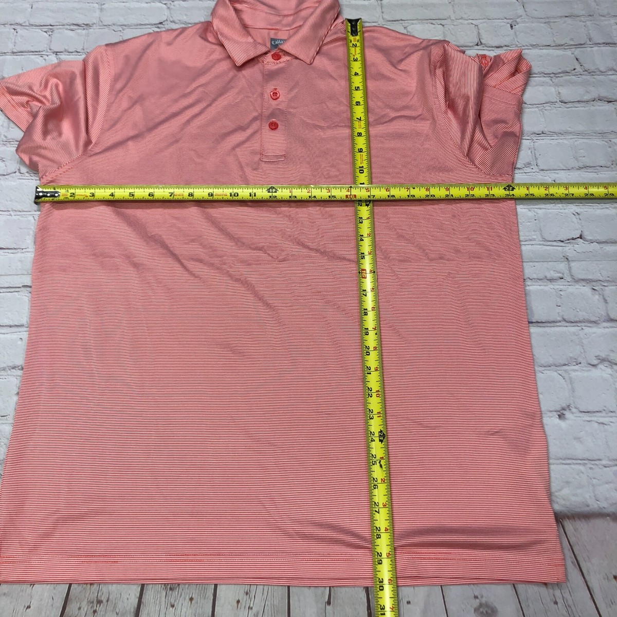 Callaway Men Short Sleeve Opti Dri Fit Polo Shirt Size Large