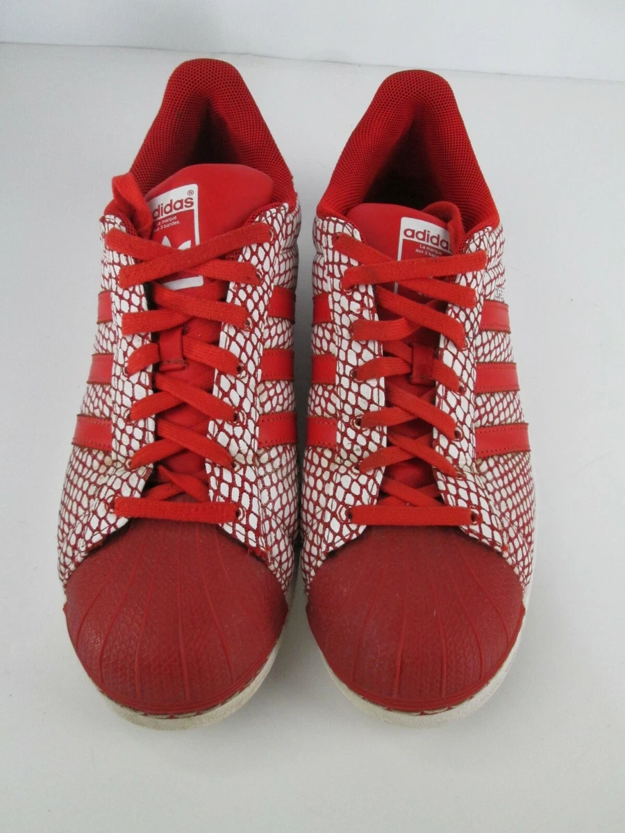 Het beste Haalbaarheid Onnauwkeurig Adidas Superstar Snake Pack Red S82730 Mens Size 11.5 Shoes Sneakers | eBay