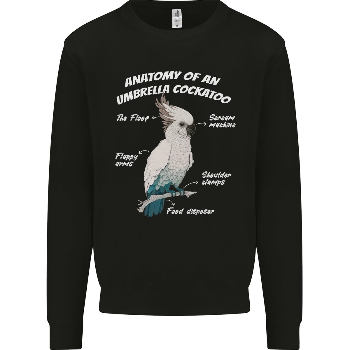 Birds Cockatoo Jumper Cockatoo Anatomy Mens Sweatshirt Jumper