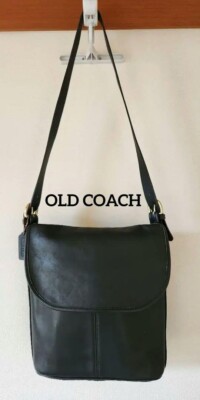 Coach 4115 Vintage Old Whitney Crossbody Shoulder Bag Navy Leather