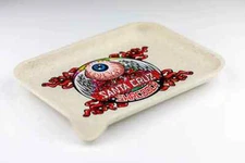 Santa Cruz Shredder Eco-Friendly Biodegradable Tray - Flying Eyeball - White