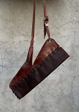 Handmade Buffalo Leather Arrow  Side Quiver  Native African Egyptian Nubian hunt