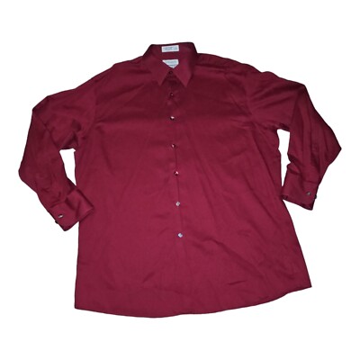 claiborne modern fit dress shirt Men's Blue Shirt Claiborne XL New Old Stock With Tags Modern Fit Men's  Cotton Dress Shirt Gift Condition No Smoke No Pets