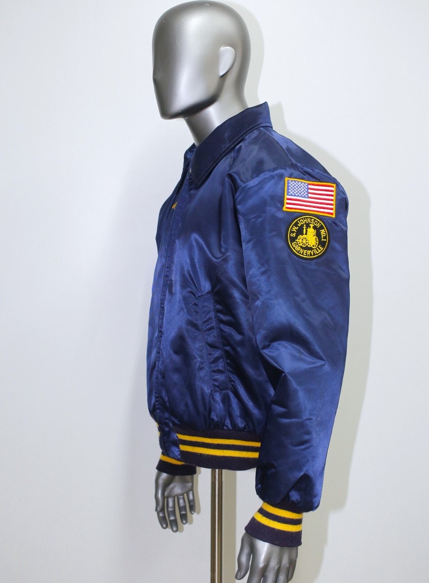 ジャケット・アウター 70s HEAVY DUTY GARMENT vintage jacket Vtg USAF Cadet A Jacket 70s Sz 40 Air Force Blue Patches