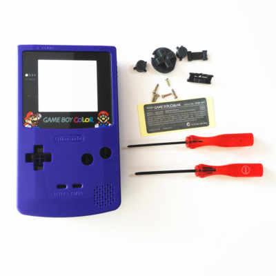 Coque De Remplacement Pour GameBoy Color - Mario Purple - NEUVE
