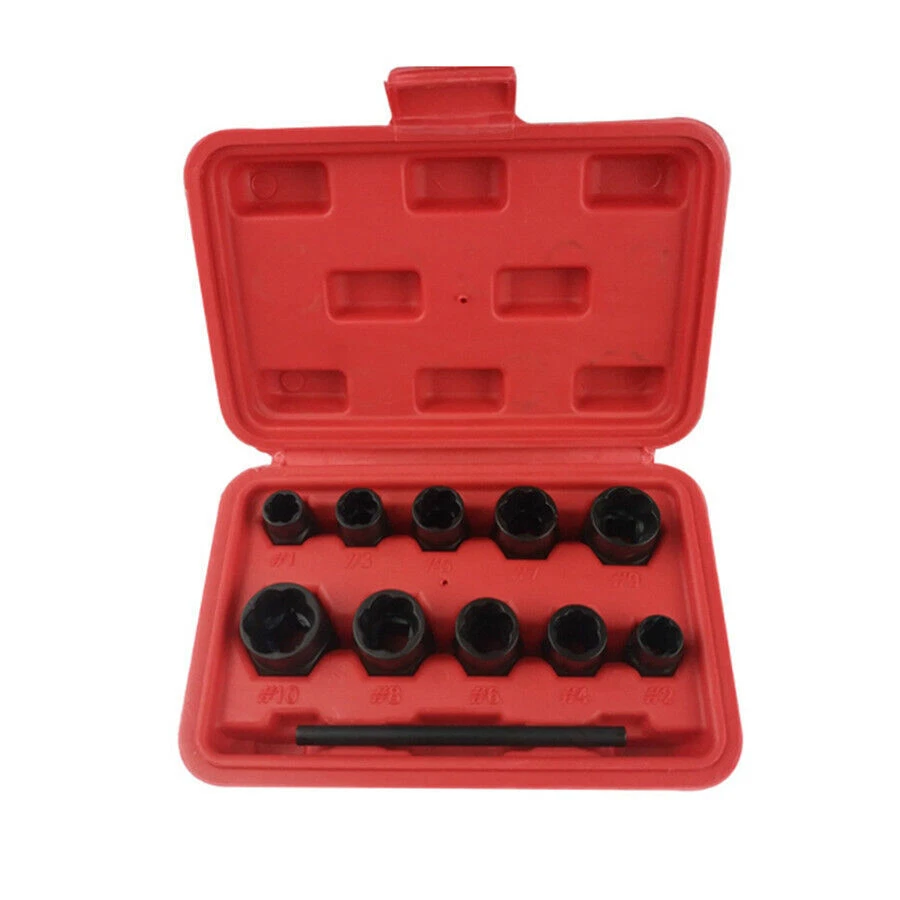 Pro. Damaged Nut Bolt Remover Wheel Nuts/ Bolts/Studs Removal Extractor Tool Kit - Image 4 of 4