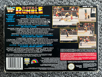 WWF ROYAL RUMBLE SNES. Ultra Rare PAL WWE royal Rumble For Super