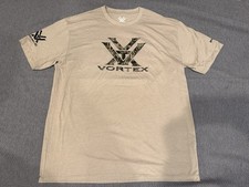 Vortex Unisex T-Shirt -Size XL Tee - Tan - Tagless Collar - Soft Fabric! X-Large