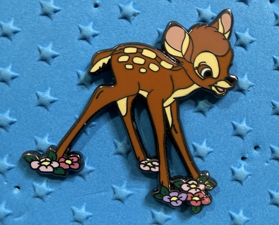 Disney Bambi On Flowers Pin