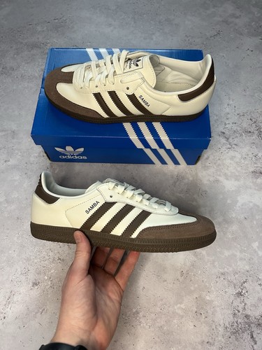 Adidas Samba OG - Off White Earth Strata UK 4 - JI1991 - BRAND NEW ✅ - Picture 3 of 9