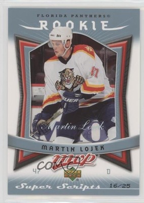 2007-08 Upper Deck MVP Rookie Super Scripts 16/25 Martin Lojek #339 7ci