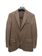 Ermenegildo Zegna Cotton Wool Zero Weight Milano Mocha Suit 40 US 50 EU Summer