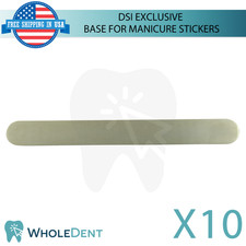 10 Disposable Manicure Strong Base Handle Stickers Nail Grooming Tool