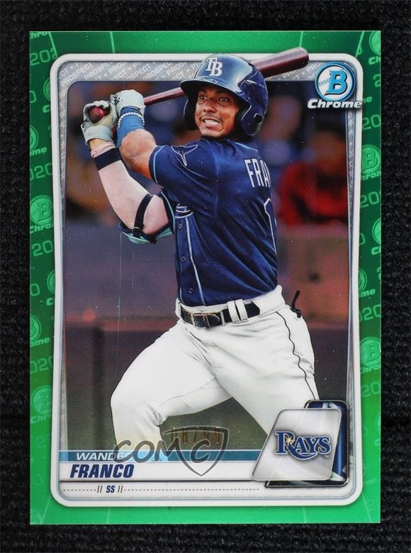 2020 Bowman Chrome Prospects Green Refractor 8/99 Wander Franco #BCP-1 8a7