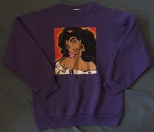 Rare 90s Disney Store Esmeralda Crewneck Sweatshirt Hunchback of Notre Dame - M