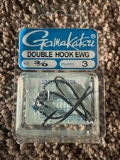 Gamakatsu Double Hook Ewg- 3/0 Frog Hook- USA...