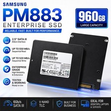 Samsung PM883 960GB SATA 6Gbps 2.5" Internal SSD MZ-7LH9600 MZ7LH960HAJR 98%