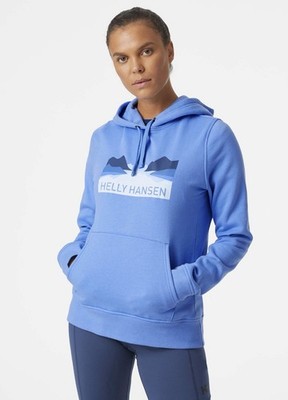Helly Hansen Nord Graphic Pullover Hoodie Medium Blue