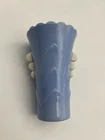 Vintage Anchor Hocking Art Deco Oyster & Pearls Milk Glass Vase