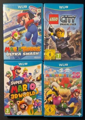 Nintendo Wii U Spiele-Paket: Super Mario 3D World, Mario Party 10, Lego City,