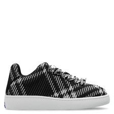 Burberry Check Knit Box Low-Top Sneakers
