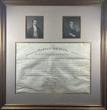 James Monroe & John C. Calhoun - Document Signed - Appoints Botanist John Torrey