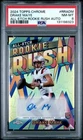 2024 Topps Chrome Drake Maye All-Etch Rookie Rush Auto #RRA-DM Patriots RC PSA 8