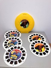 5 Reel View Master C7155, The Incredibles, Wiggles Movie Scenes Set W Case READ